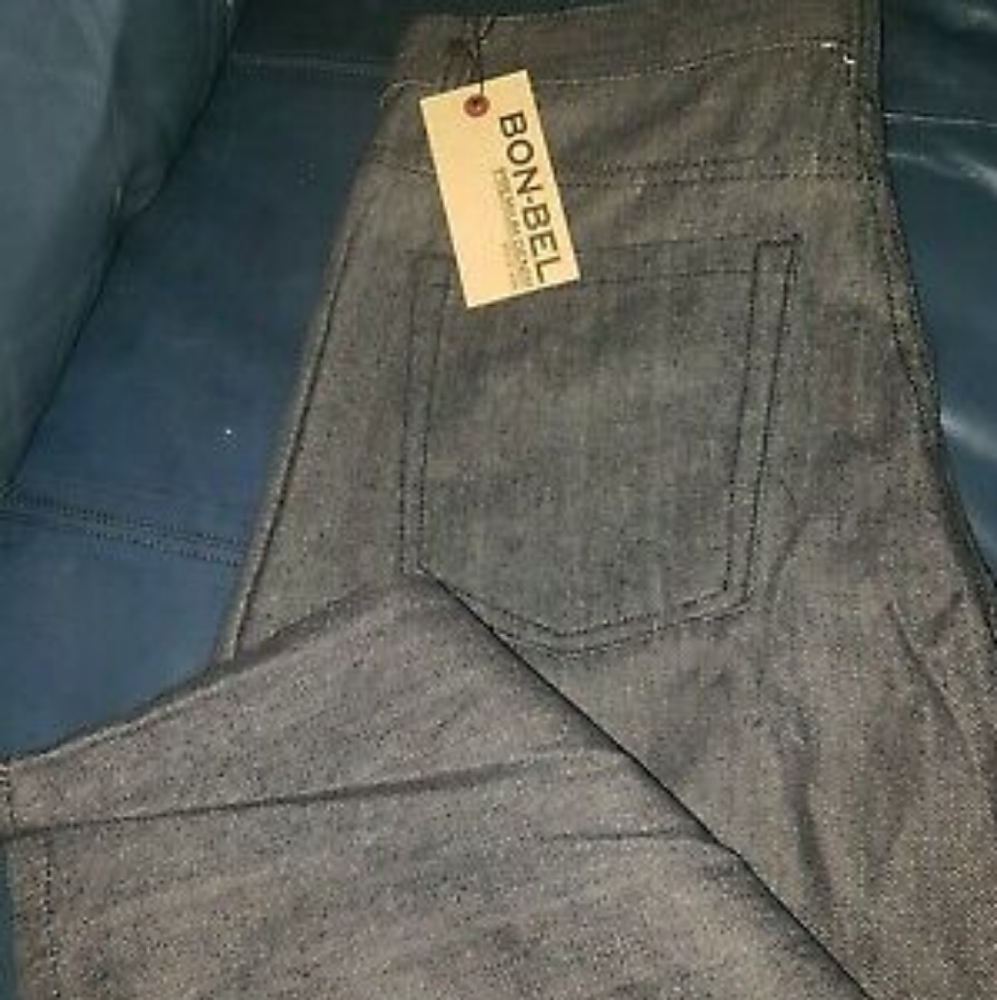 Bonbel Premium Black Denim Jeans Men's Sizes 34 - 42 available. 32 inseam.